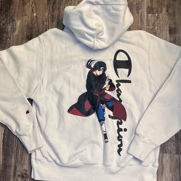 Naruto x Champion white pullover hoodie reverse weave anime men’s medium‎ - Picture 7 of 9